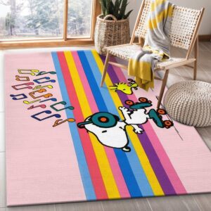 Snoopy Ver7 Area Rug For Christmas Bedroom Rug Home US Decor