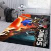 Sonic Knight Ver2 Area Rug Living Room Rug Christmas Gift US Decor
