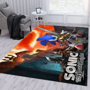 Sonic Knight Ver2 Area Rug Living Room Rug Christmas Gift US Decor