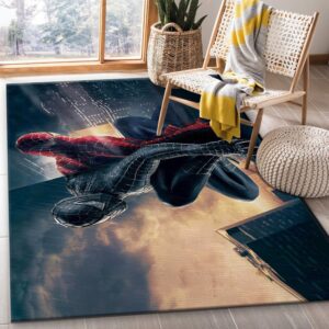 Spiderman Ft Venom Hero Area Rug Bedroom Rug US Gift Decor