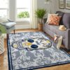 St Louis Blues Nhl Team Logo Skull Flower Style Nice Gift Home Decor Rectangle Area Rug