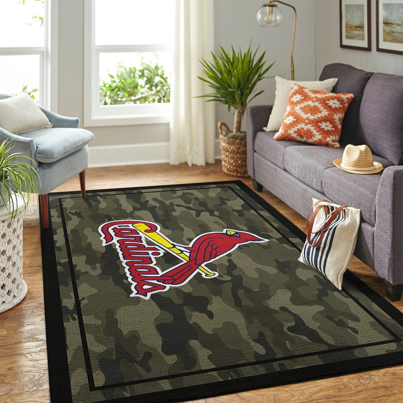 St Louis Cardinals Mlb Team Logo Camo Style Nice Gift Home Decor Area Rug  Rugs For Living Room - Travels in Translation