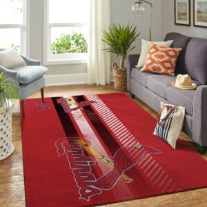 St Louis Cardinals Mlb Team Logo Nice Gift Home Decor Rectangle Area Rug