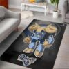 St Louis Rams Rusher Nfl Rush Zone Character Area Rug Rugs For Living Room Rug Home Decor