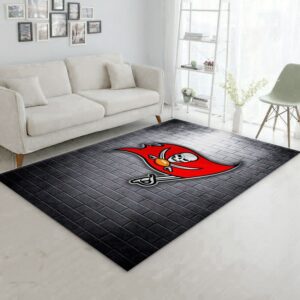Tampa Bay Buccaneers Nfl Rug Bedroom Rug Family Gift US Decor