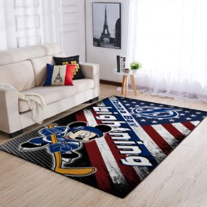 Tampa Bay Lightning Nhl Team Logo Mickey Us Style Nice Gift Home Decor Rectangle Area Rug