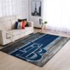 Tampa Bay Rays Mlb Team Logo Wooden Style Style Nice Gift Home Decor Rectangle Area Rug