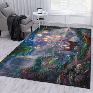 Tangled Christmas Gift Rug Bedroom Rug Home Decor