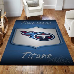 Tennessee Titans 7 NFL Christmas Gift Rug Living Room Rug Floor Decor Home Decor