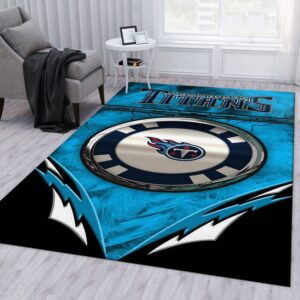 Tennessee Titans NFL Area Rug For Christmas Bedroom Rug Floor Decor Home Decor