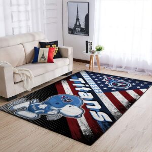 Tennessee Titans Nfl Team Logo Snoopy Us Style Nice Gift Home Decor Rectangle Area Rug