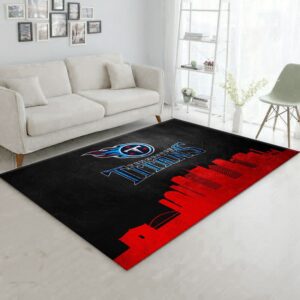 Tennessee Titans Skyline NFL Area Rug Carpet