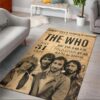 The Who Rock Band Area Rug Rugs For Living Room Rug Home Decor