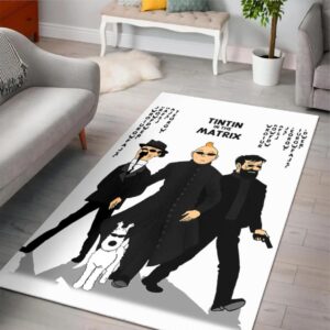 Tintin Matrix Area Rug Rugs For Living Room Rug Home Decor