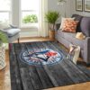 Toronto Blue Jays Mlb Team Logo Grey Wooden Style Style Nice Gift Home Decor Rectangle Area Rug