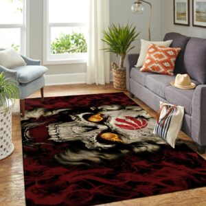 Toronto Raptors Nba Team Logo Skull Style Nice Gift Home Decor Area Rug Rugs For Living Room