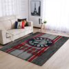 Toronto Raptors Nba Team Logo Wooden Style Nice Gift Home Decor Rectangle Area Rug
