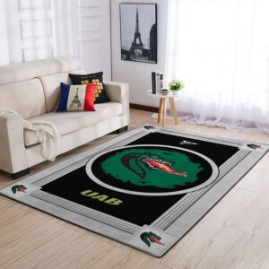 Uab Blazers Ncaa Team Logo Nice Gift Home Decor Rectangle Area Rug