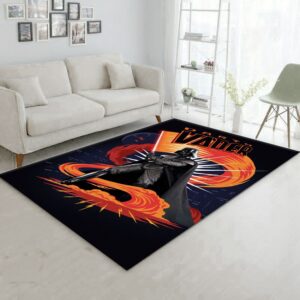 Vader Area Rug Star Wars Funky Explosions Family Gift US Decor