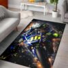 Valentino Rossi The Doctor Area Rug Rugs For Living Room Rug Home Decor