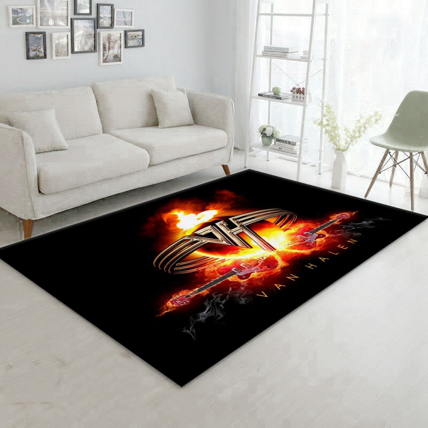 Van Halen Logo Ver1 Area Rug Bedroom Rug US Gift Decor