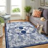 Vancouver Canucks Nhl Team Logo Skull Flower Style Nice Gift Home Decor Rectangle Area Rug