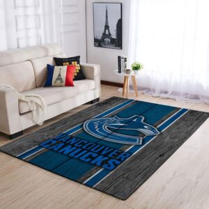 Vancouver Canucks Nhl Team Logo Style Nice Gift Home Decor Rectangle Area Rug
