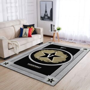 Vanderbilt Commodores Ncaa Team Logo Nice Gift Home Decor Rectangle Area Rug