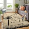 Whisper Words Of Wisdom Let It Be Area Rug Rugs For Living Room Rug Home Decor