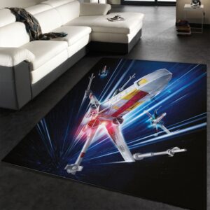 X Wing Space Star War Battle Zone Area Rug