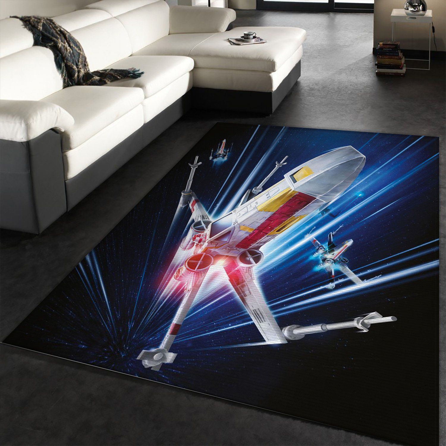 X Wing Space Star War Battle Zone Area Rug