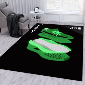 Yeezy Boost Glow Area Rug Living Room Rug Floor Decor Home Decor
