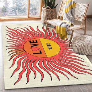 Ysl Vintage Love Poster Rug Fashion Brand Rug Christmas Gift US Decor