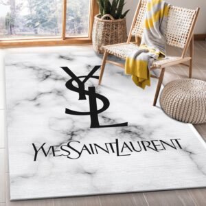 Ysl Yves Saint Laurent Area Rug Fashion Brand Rug Christmas Gift US Decor