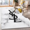 Ysl Yves Saint Laurent Rectangle Rug Fashion Brand Rug Christmas Gift US Decor