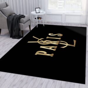 Yves Saint Laurent V4 Area Rug Living Room Rug Christmas Gift US Decor