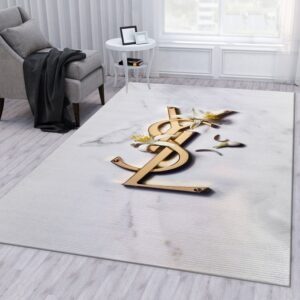 Yves Saint Laurent V7 Fashion Brand Living Room Rug Family Gift US Decor