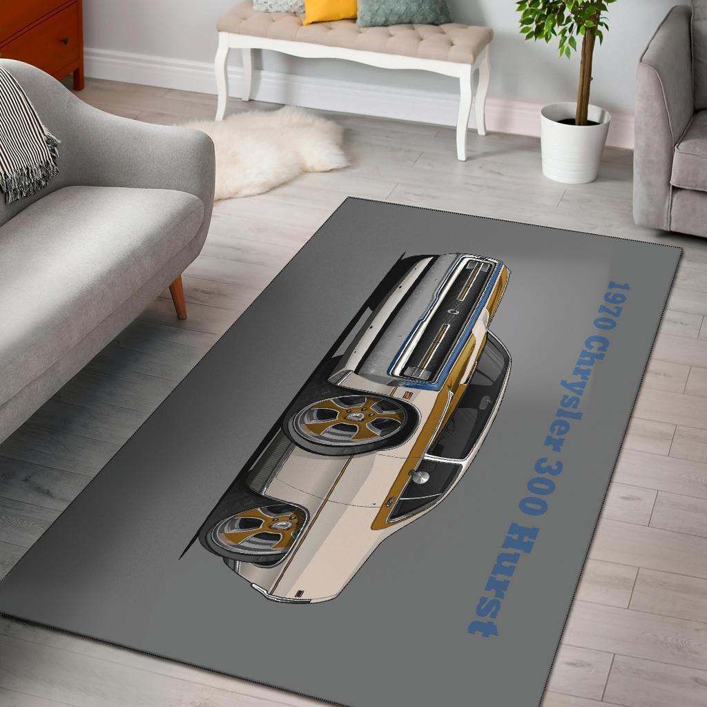 1970 Chrysler 300 Hurst Car Art Rug Carpets