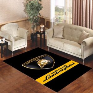 AWESOME LAMBORGHINI LOGO IMAGE Living room carpet rugs
