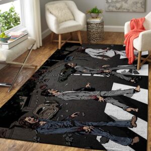 Abbey Road Horror Area Rug Carpet The Beatles Area Rug Carpet Halloween Area Rug Carpet