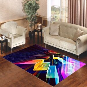 Abstract Colorful 3D Living room carpet rugs