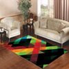 Abstract Colorful Pattern Living room carpet rugs