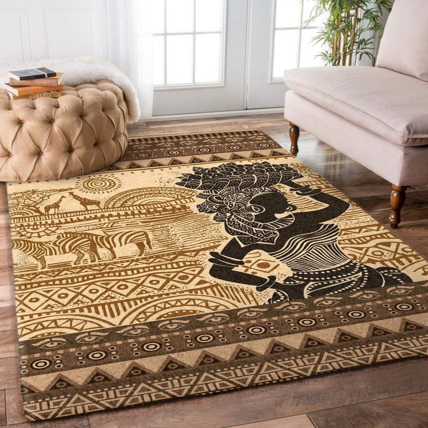 African Woman Rug Carpet