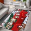 Akita and Red Truck Rectangle Carpet