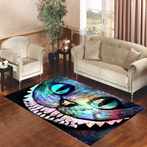 Alice Wonderland Cheshire Cat galaxy 3 Living room carpet rugs