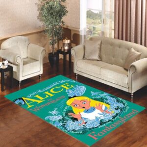 Alice in Wonderland Poster Living room carpet rugs