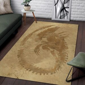 Alien Fossil Matting Area Rug Carpet