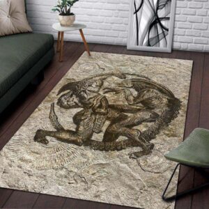 Alien Vs Predator Fossil Matting Area Rug Carpet