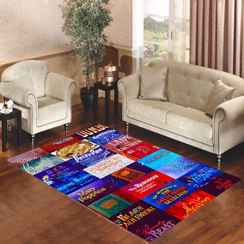 All Disney Movie Tittle Living room carpet rugs