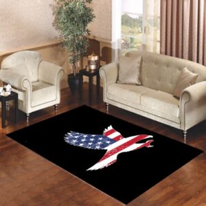 American flag patriotic eagle Living room carpet rugs